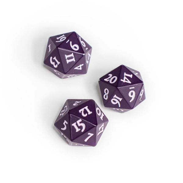 Heavy Metal Vivid Dice: Midnight Plum 2D20