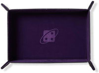 (damaged packaging) Dice Tray: Rectangle, Folding - Purple, Copper Buttons