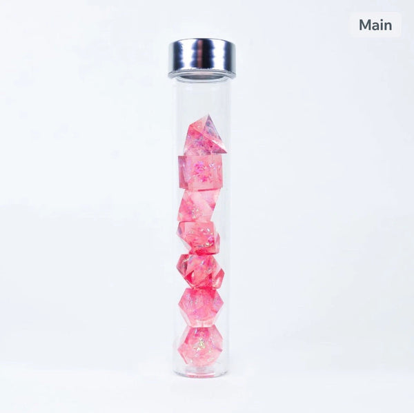 RPG Dice Set (7): Cloak & Dagger - Pink