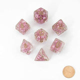 Pearl Pink Dice with Copper Numbers