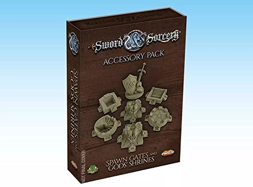 Sword & Sorcery: Ancient Chronicles Miniatures – Spawn Fates and Gods Shrines – 27 Pieces 30MM Unpainted by Ares Games – Designed for use with Sword & Sorcery TTRPG, RPG, Tabletop Game