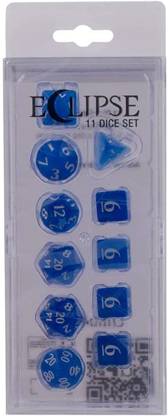 Eclipse 11 Dice Set: Pacific Blue