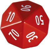 Heavy Metal Red and White RPG Dice Set for Dungeons & Dragons