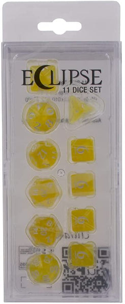 Eclipse 11 Dice Set: Lemon Yellow