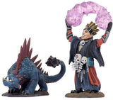 WizKids Wardlings Painted RPG Figures: Boy Warlock & Lizard