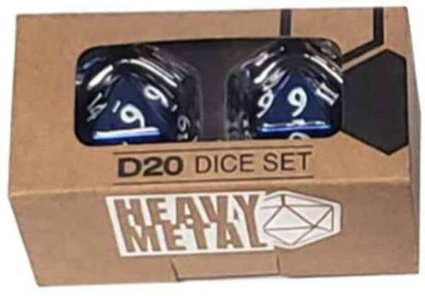 Ultra Pro Heavy Metal Blue D20 Dice Set