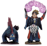WizKids Wardlings Painted RPG Figures: Boy Warlock & Lizard