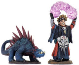 WizKids Wardlings Painted RPG Figures: Boy Warlock & Lizard