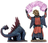 WizKids Wardlings Painted RPG Figures: Boy Warlock & Lizard