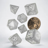 Q-Workshop The Witcher Ciri The Lady of Space and Time 7 Piece Dice Set with Coin