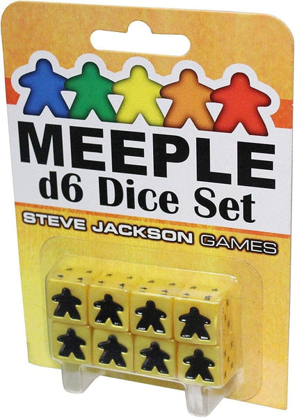 Steve Jackson Games Meeple D6 Dice Set Yellow