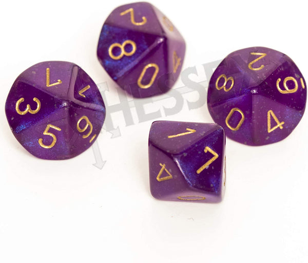 Chessex Borealis Royal PRPL/GLD Luminary 10 D10