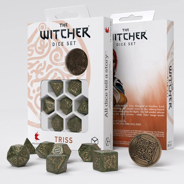 The Witcher: Triss The Fourteenth of The Hill 7 Piece Dice Set with Coin