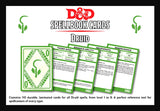 D&D Druid Spell Deck