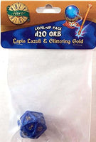 PolyHero Dice: Wizard 1D20 Orb: Wizard Lapis Lazuli/Glittering Gold