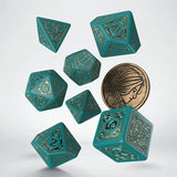 Q-Workshop The Witcher Triss The Beautiful Healer 7 Piece Dice Set with Coin