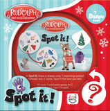 USAOPOLY Spot It! Rudolph | Fun Card Game for Kids and Adults | Featuring Rudolph, Santa Claus, Yukon Cornelius, Bumbles and More | Licensed Rudolph The Red Nosed Reindeer Game