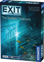 Exit: The Sunken Treasure | Exit: The Game - A Kosmos Game | Family-Friendly, Card-Based at-Home Escape Room Experience for 1 to 4 Players, Ages 10+