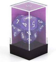 Chessex Polyhedral 7-Die Set - Borealis Purple/White with Luminary