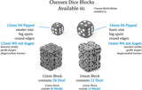 Chessex Borealis 12mm d6 Icicle/Light Blue Luminary Dice Block (36 dice) (27981)