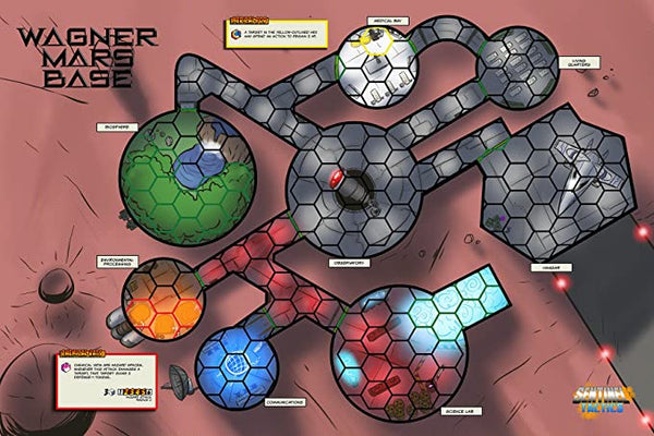 (Damaged packaging) Sentinels Tactics" Wagner Mars Base Scenario Map