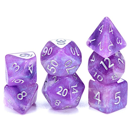 Aether: Amethst dice (7 rpg dice)