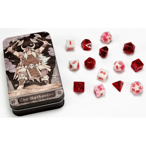 Class-Specific Dice Set: Barbarian (Pathfinder and 5E)